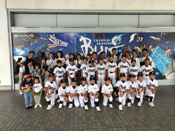 8月31日　ナゴヤドームプロ野球観戦（中日×ヤクルト戦）